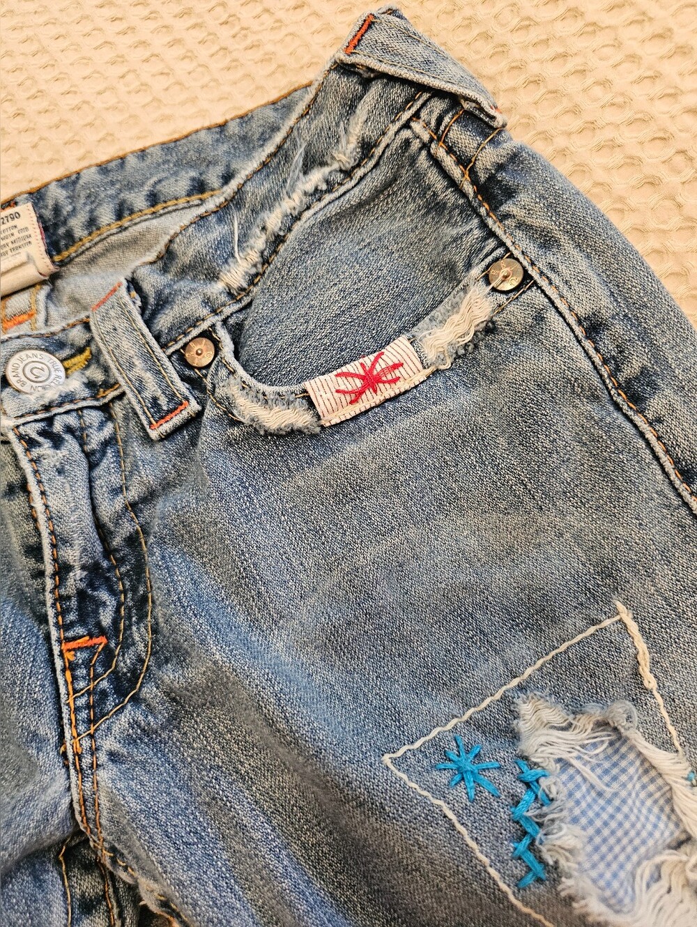✨ TRUE RELIGION Y2K WOODSTOCK JEANS size 29✨ - Picture 6 of 8